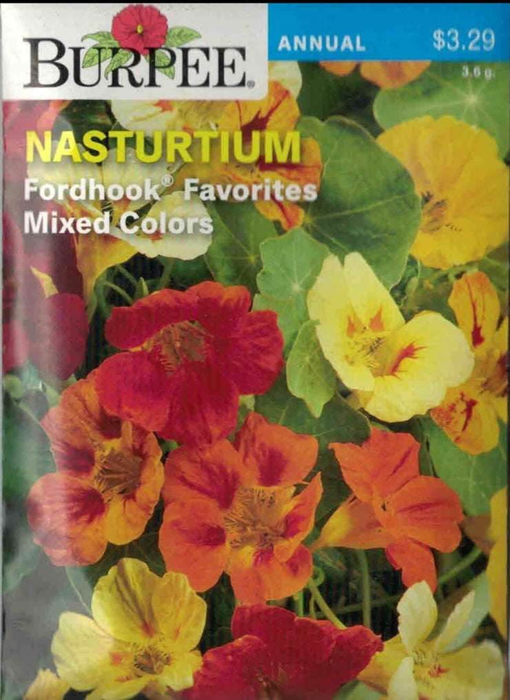 NASTURTIUM- Fordhook Favorites Mixed Colors