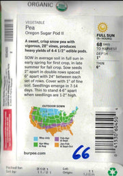 ORGANIC PEA- Oregon Sugar Pod II
