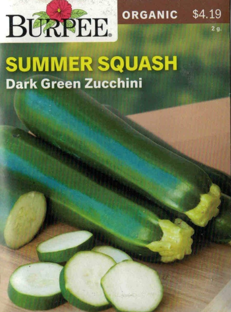 ORGANIC SUMMER SQUASH- Dark Green Zucchini
