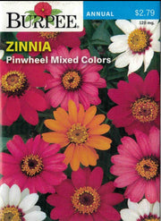 ZINNIA- Pinwheel Mixed Colors