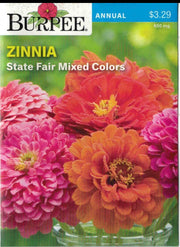 ZINNIA- State Fair Mixed Colors